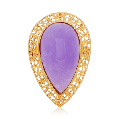 Estate Lavender Jade Antique Ring