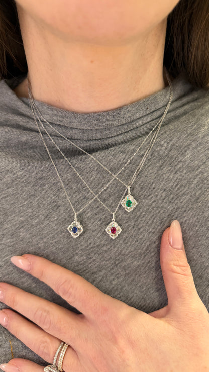 Sapphire and Diamond Dreams Pendant