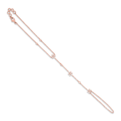 Diamond Flower Hand Chain Bracelet