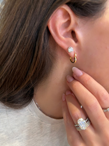 Mini Heart Hoop Earrings