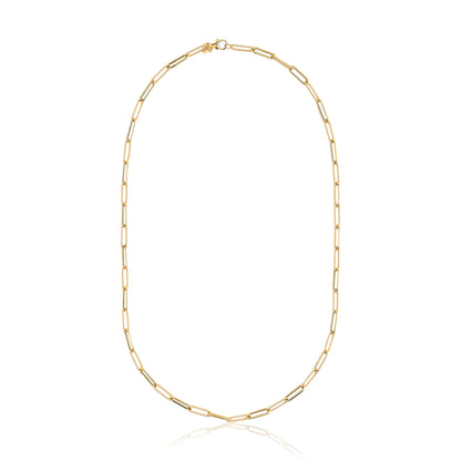 Beaded and Shiny Paper Clip Necklace