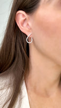 Load image into Gallery viewer, Curved Diamond Earrings