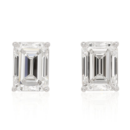 Lab Grown Emerald Cut Studs