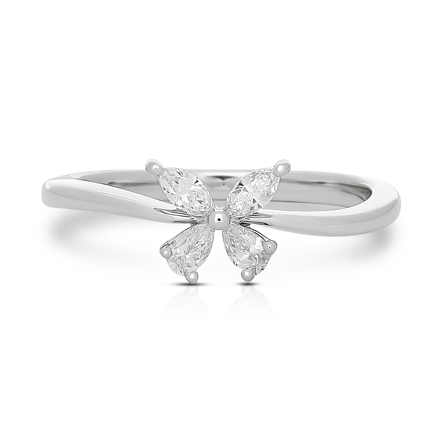 Diamond Darling Butterfly Ring