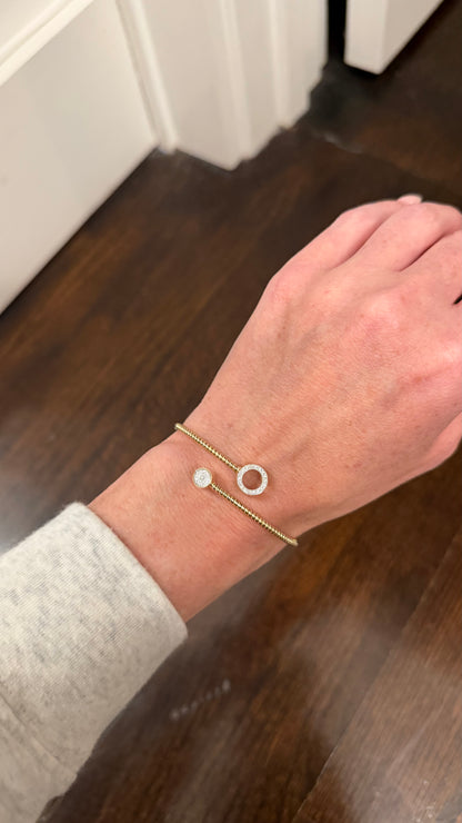 Tubogas Diamond Circle Bangle