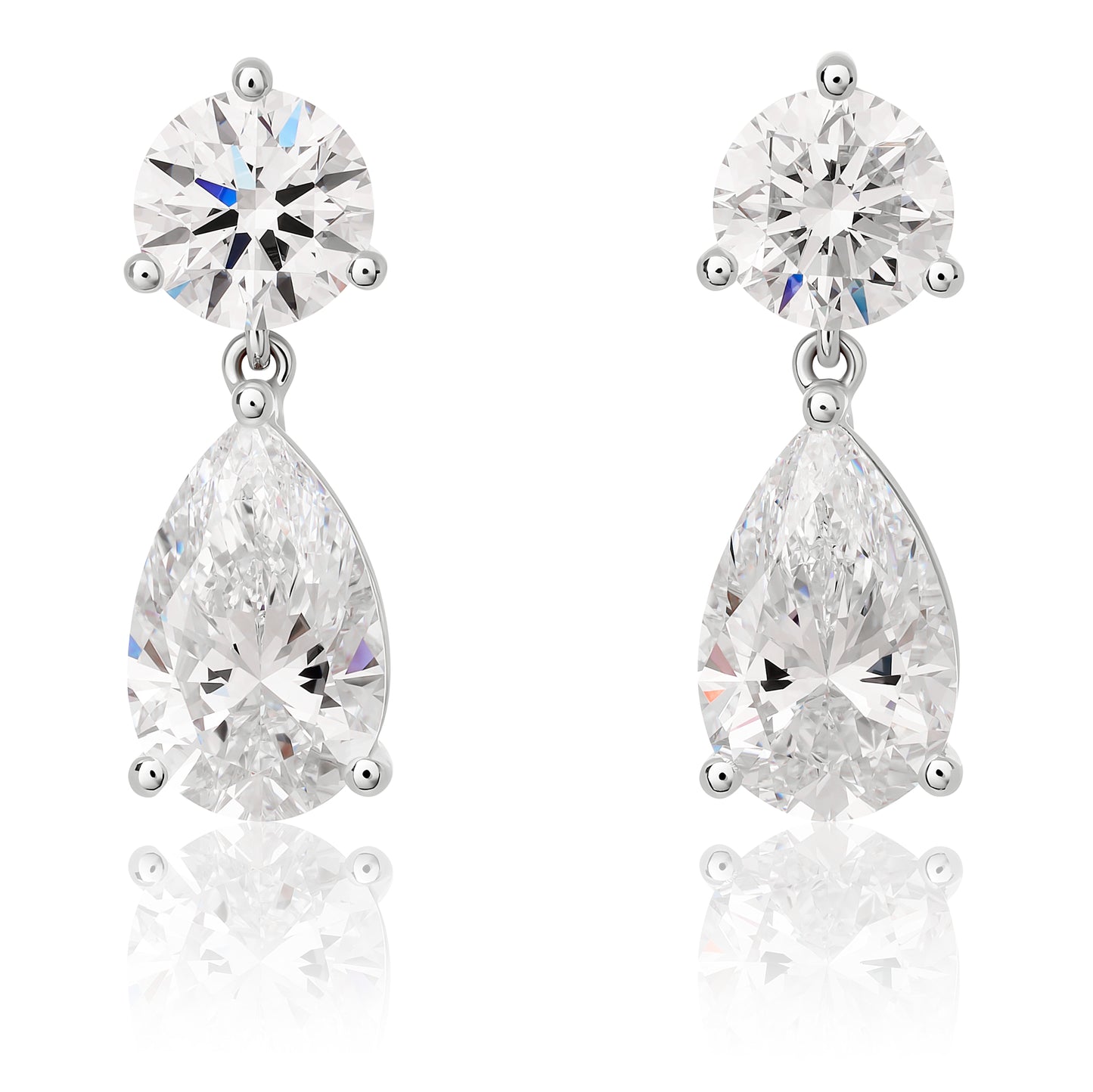 Petite Lab Diamond Dangle Earrings