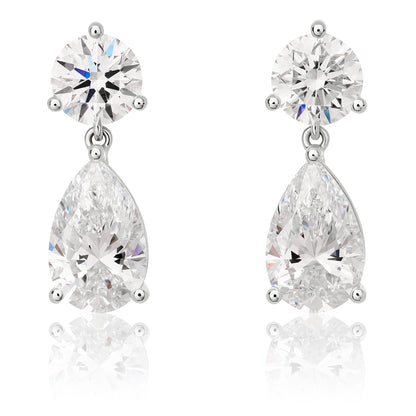 Petite Lab Diamond Dangle Earrings