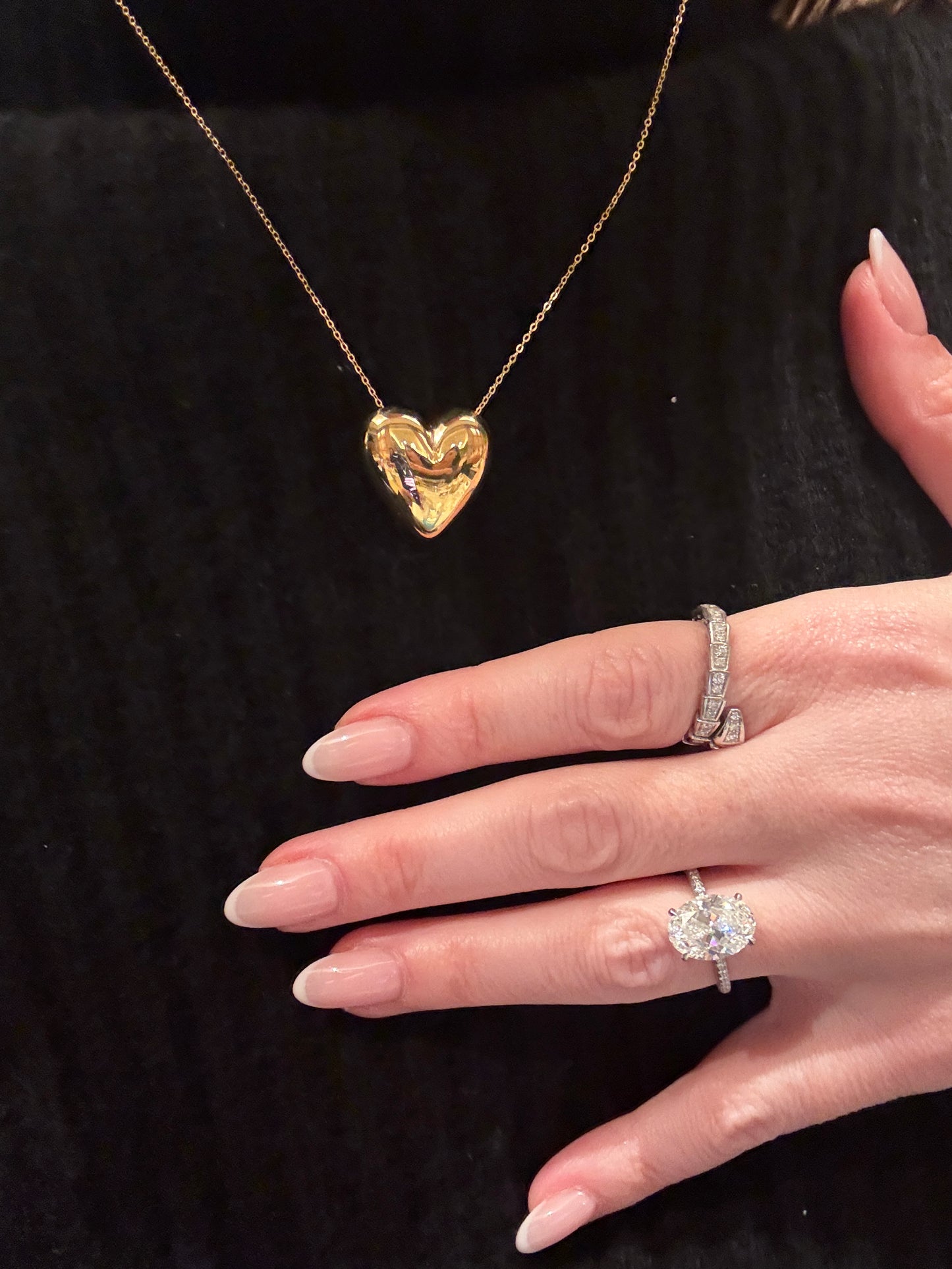Puffed Heart Pendant
