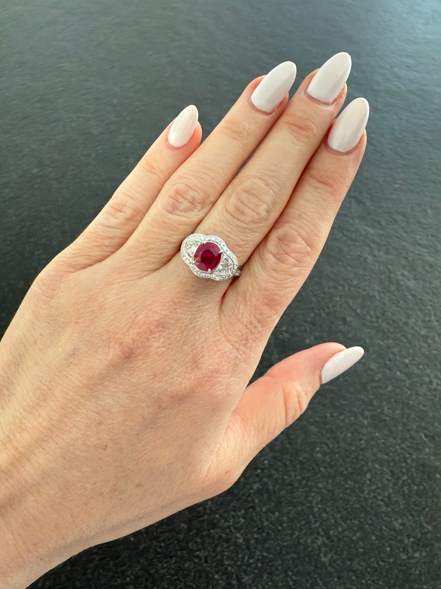 Estate Ruby and Diamond Ring