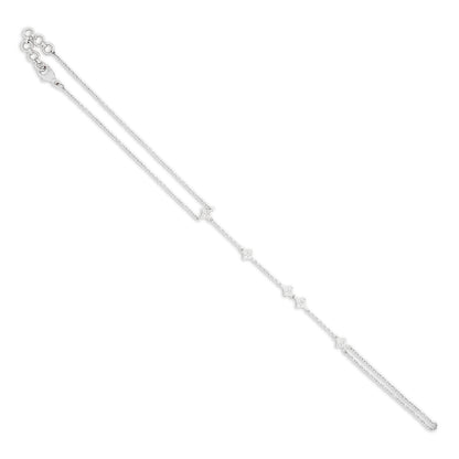 Diamond Cluster Hand Chain Bracelet
