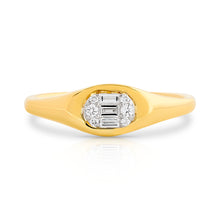 Load image into Gallery viewer, Petite Diamond Illusion Gypsy Ring