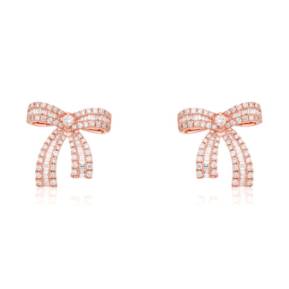 Diamond Luxe Bow Earrings