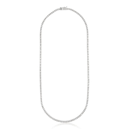 Classic "Luxe" Diamond Tennis Necklace 7
