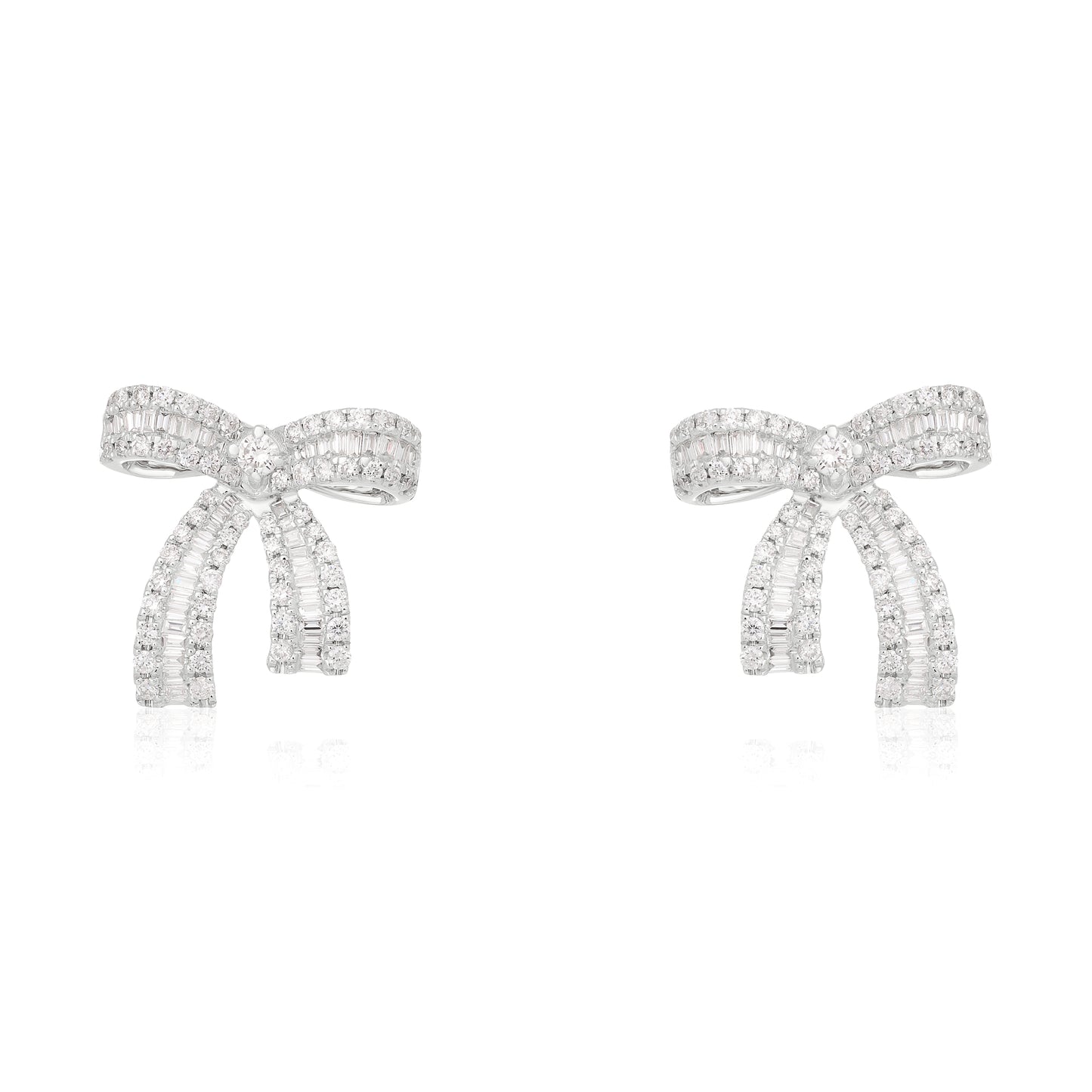 Diamond Luxe Bow Earrings