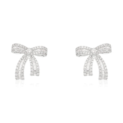 Diamond Luxe Bow Earrings