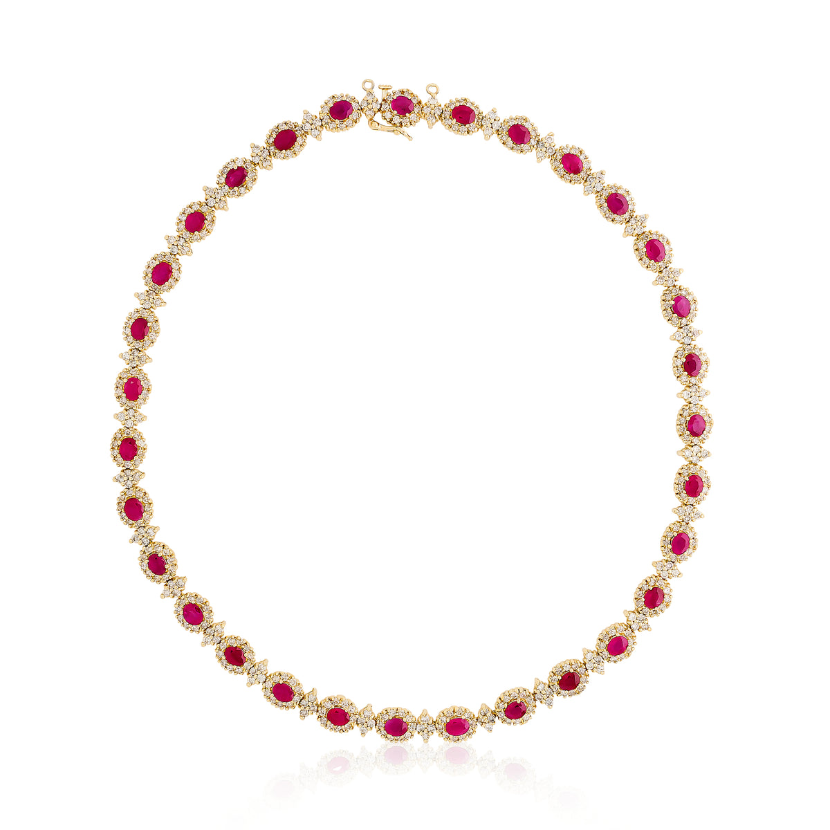 Estate Ruby and Diamond Necklace