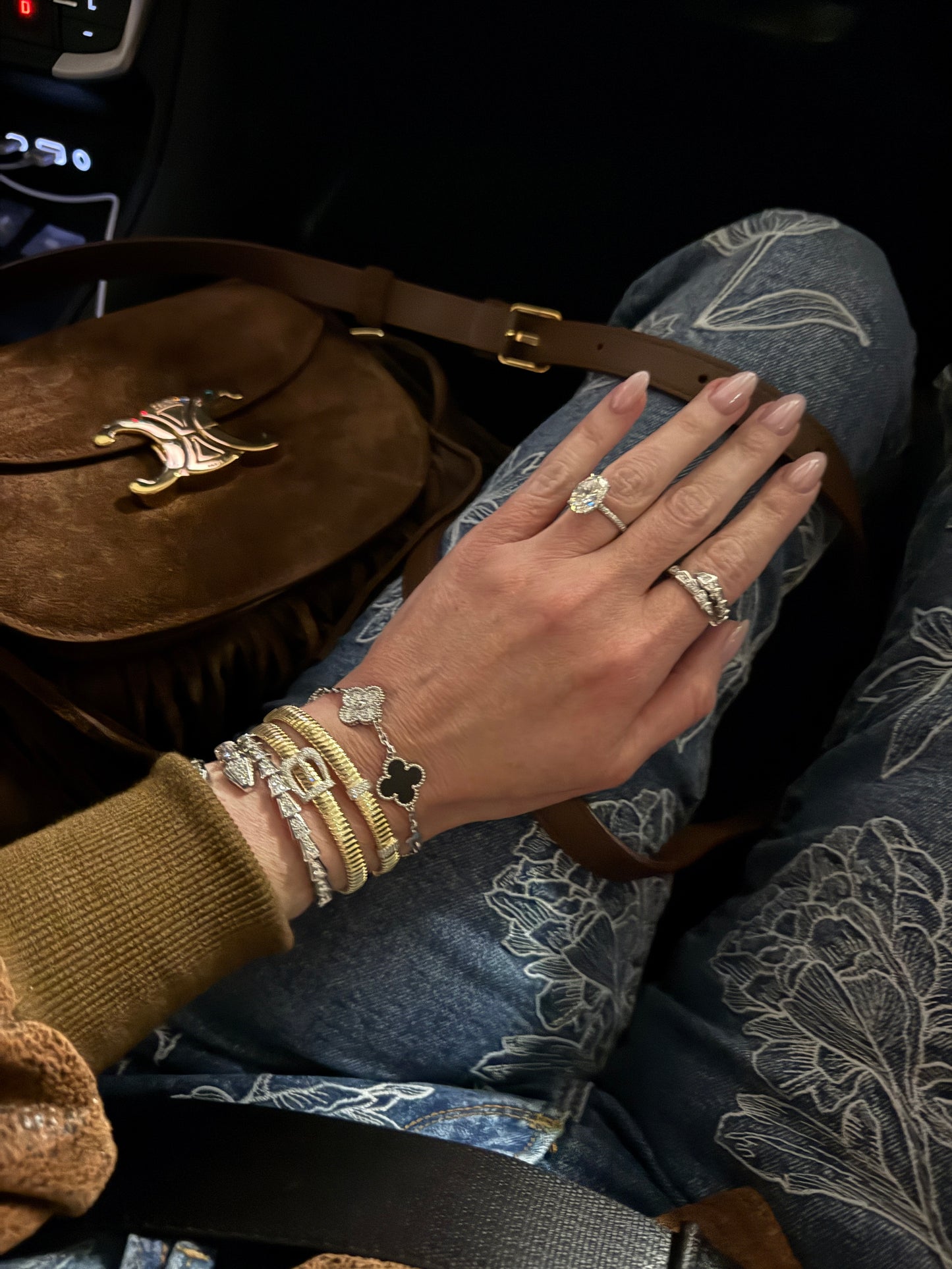 Tubogas Style Diamond Buckle Bracelet