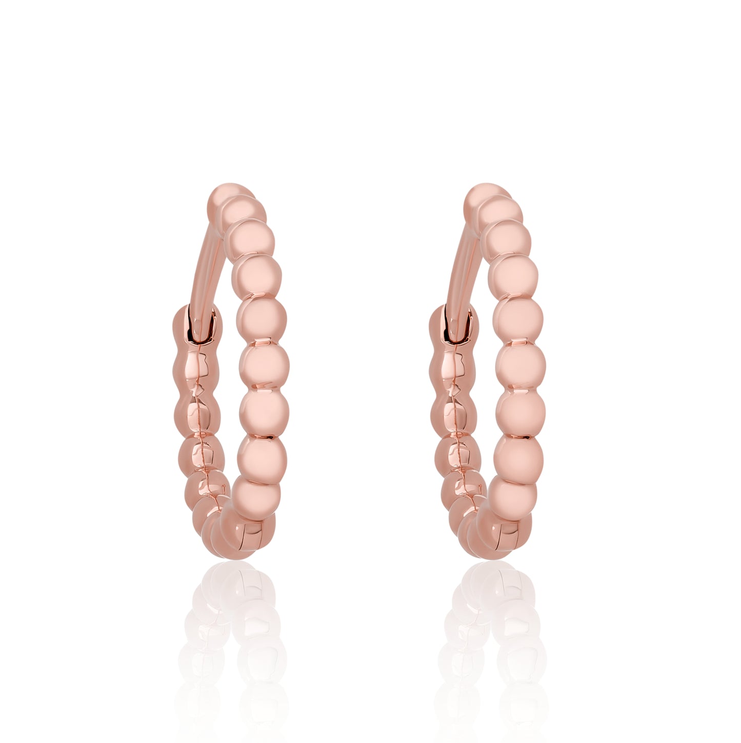 Petite Ball Bead Hoop Earrings