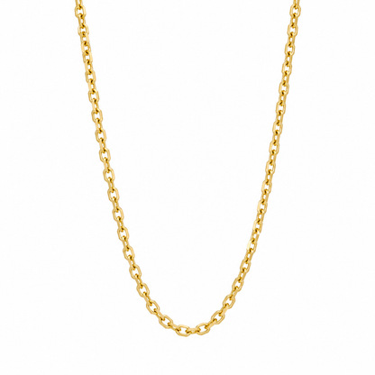 Diamond Cable Cut Chain Necklace