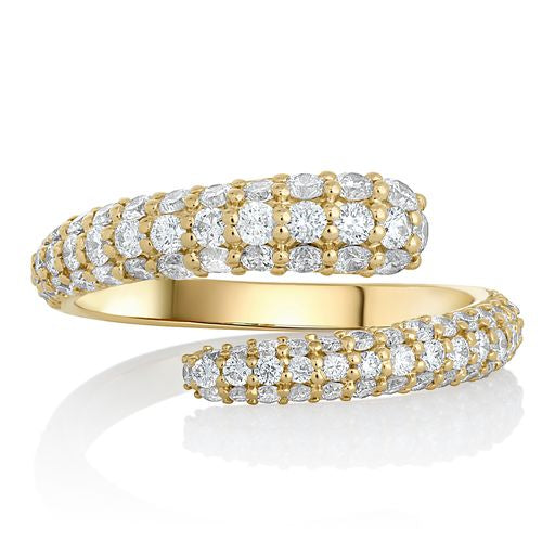 Diamond Pave Bypass Ring