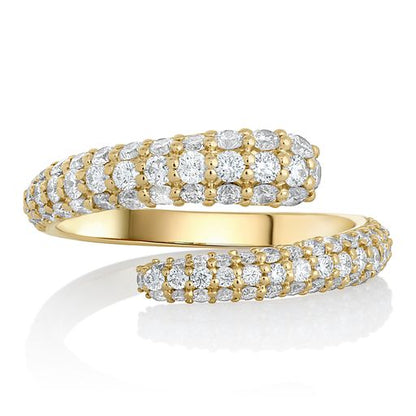 Diamond Pave Bypass Ring