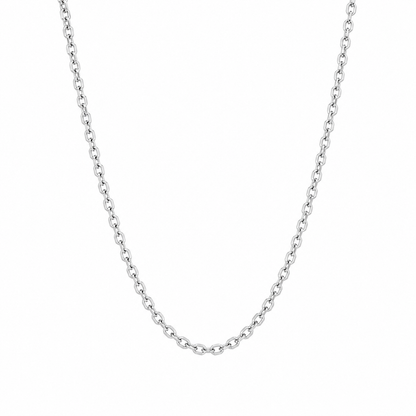 Diamond Cable Cut Chain Necklace