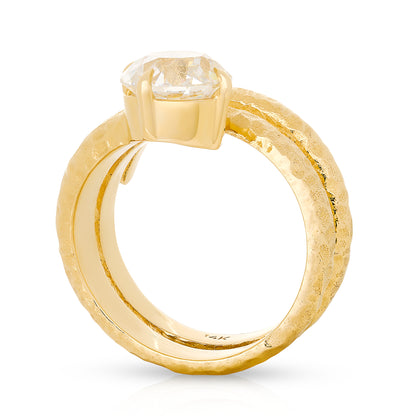 Lab Diamond Triple Coil Ring