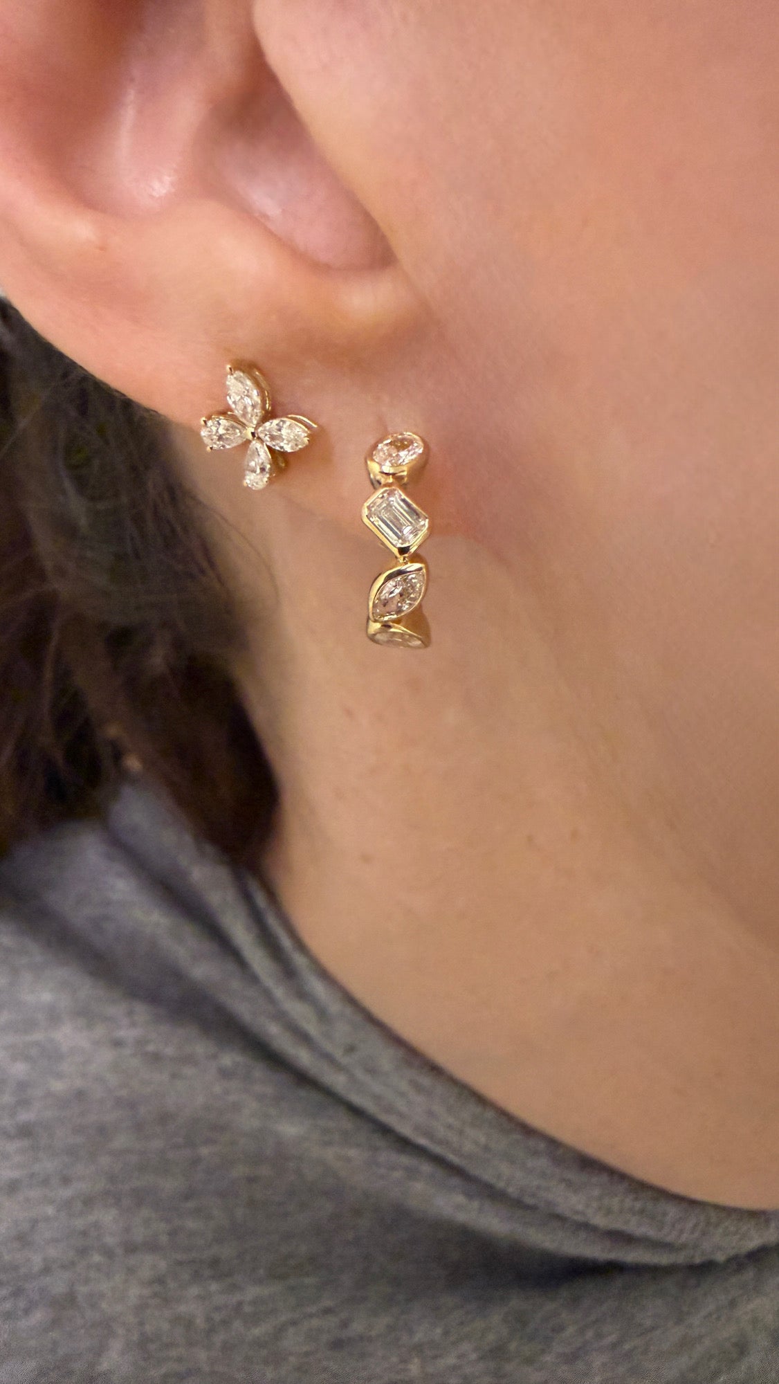 Diamond Darling Butterfly Stud Earrings