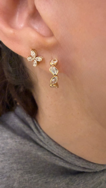 Diamond Darling Butterfly Stud Earrings