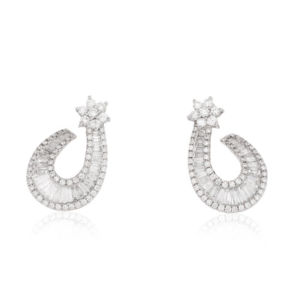 Diamond Shooting Star Earrings
