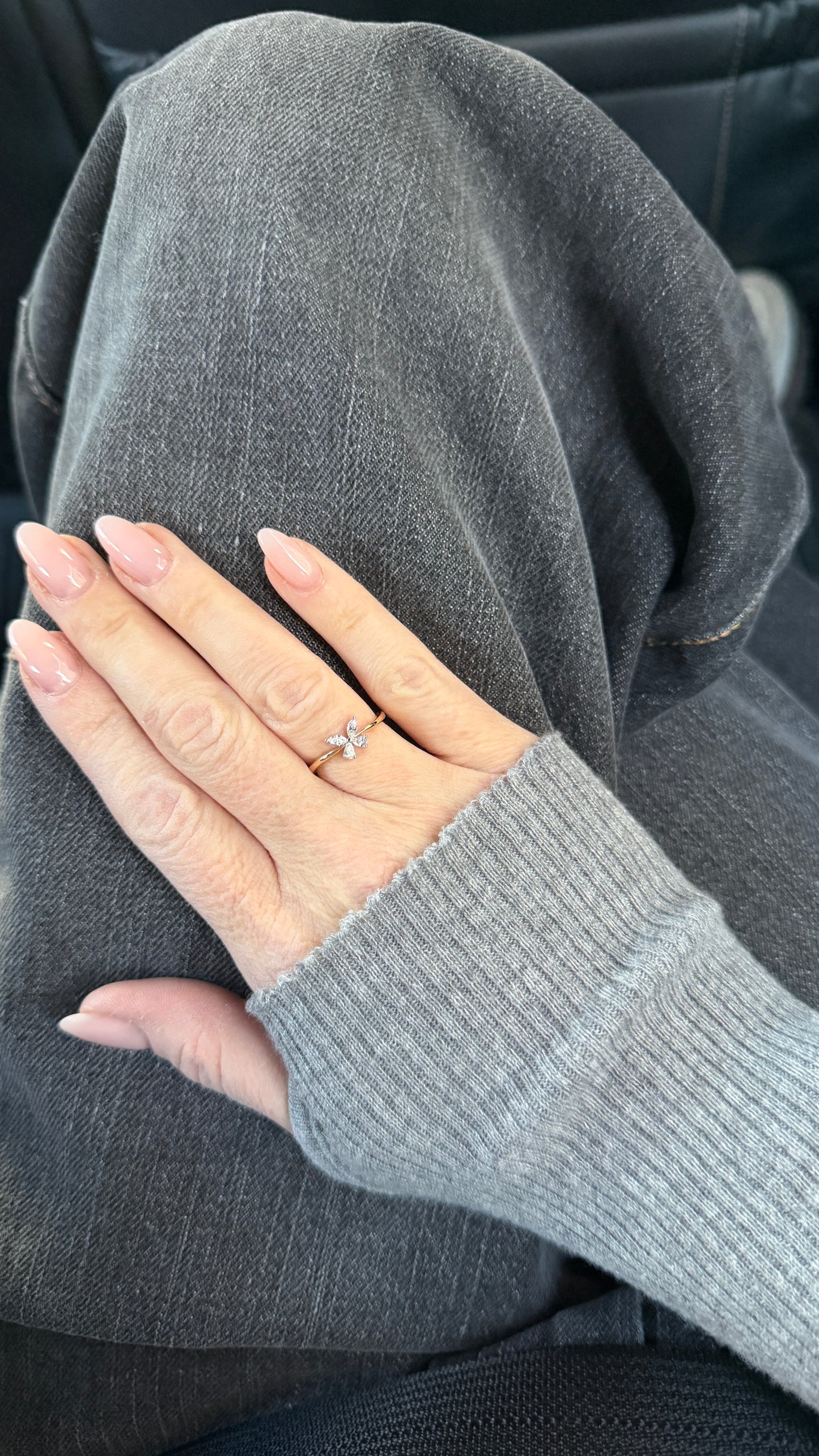 Diamond Darling Butterfly Ring