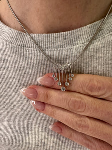 Diamond Sliding Stick Necklace