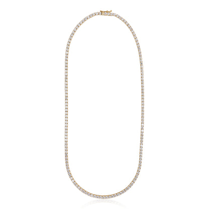 Lab Grown Straight Line Tennis Necklace-10