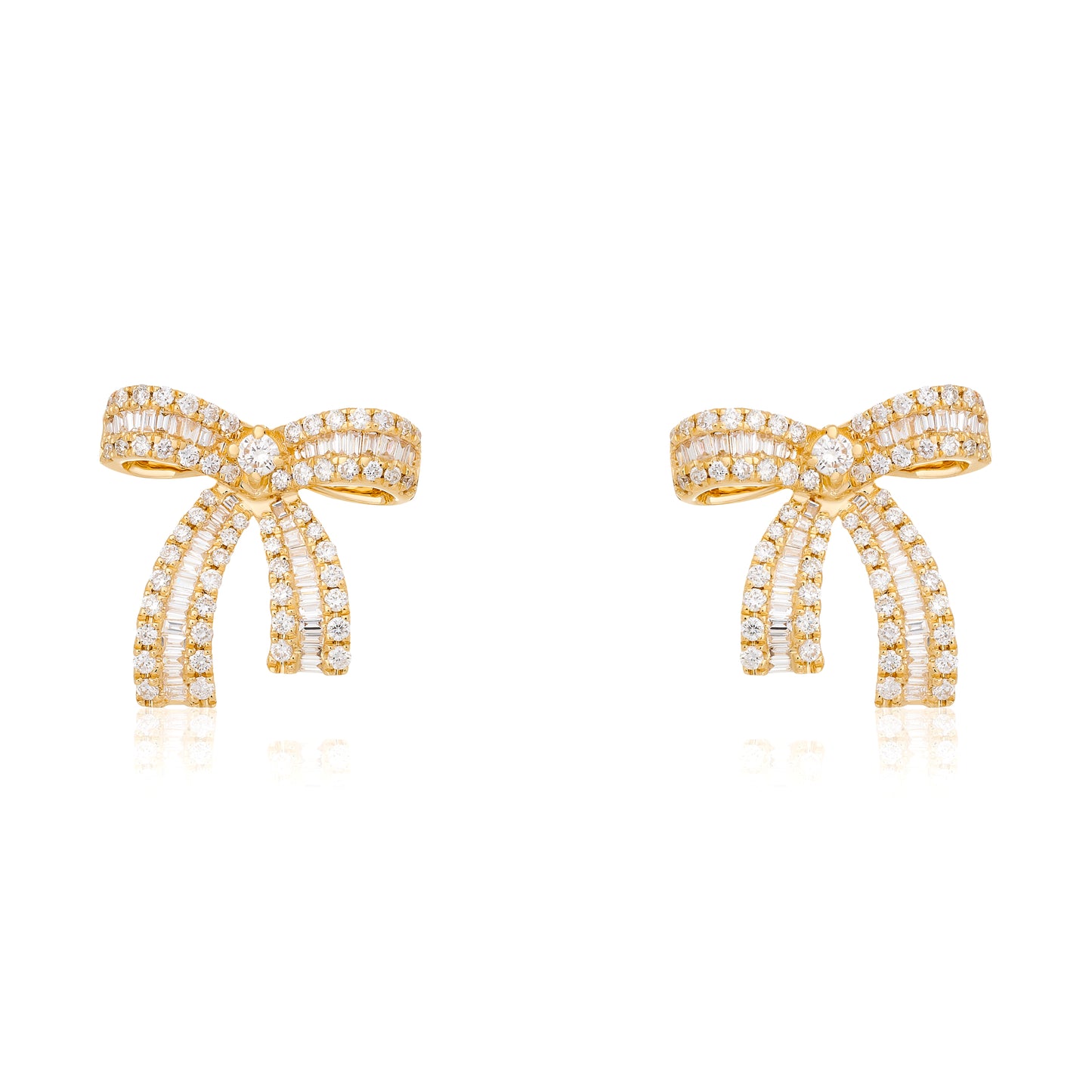 Diamond Luxe Bow Earrings