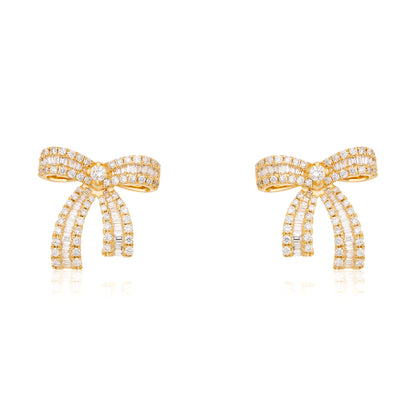 Diamond Luxe Bow Earrings