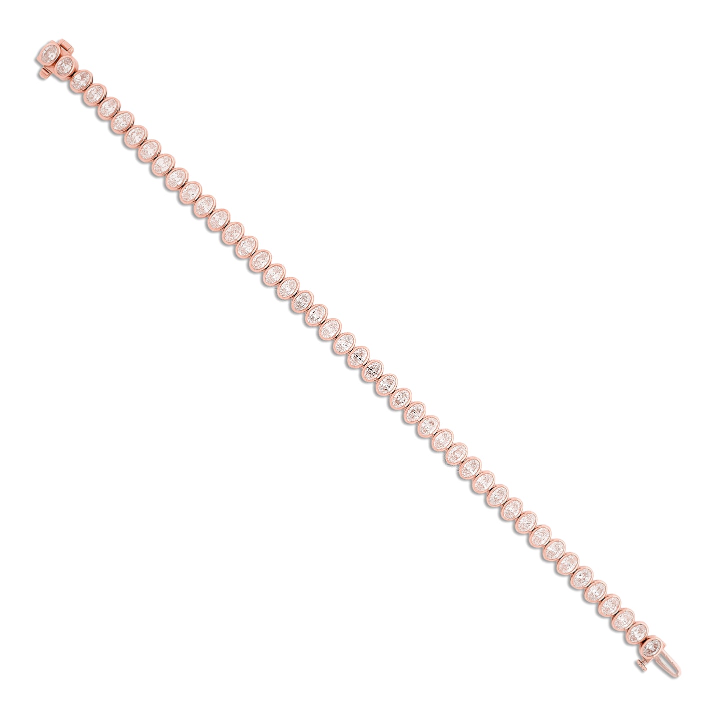 Lab Diamond Bezel Tennis Bracelet