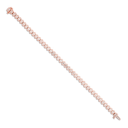 Lab Diamond Bezel Tennis Bracelet