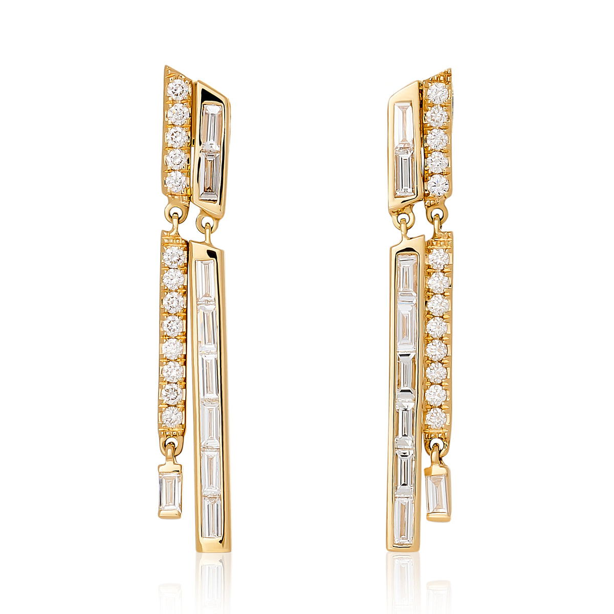 One of a Kind Double Dangle Earrings