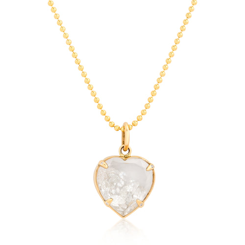 Fancy Shape Diamond Shaker Heart Pendant