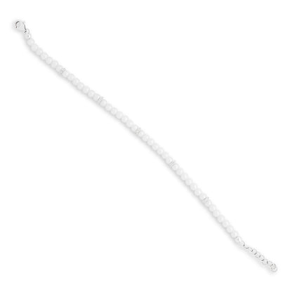 Petite Pearl and Diamond Bracelet