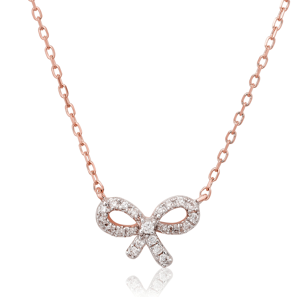 Children’s Itty Bitty Diamond Bow Pendant
