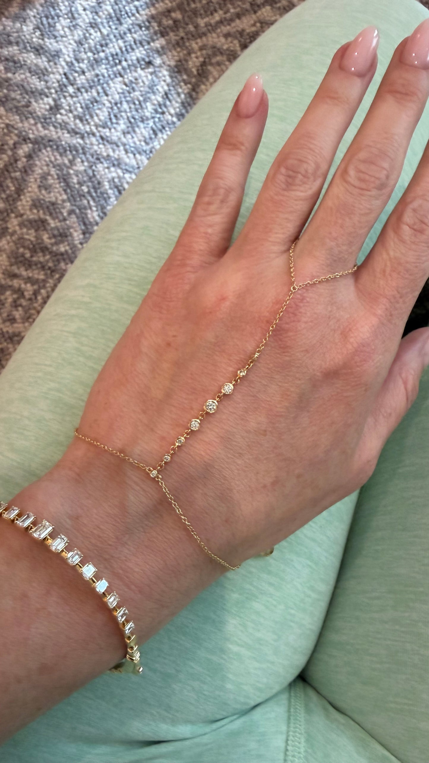 Diamond Hand Chain Bracelet