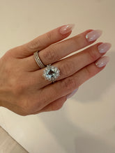 Load image into Gallery viewer, In Bloom Aquamarine and Diamond Ring