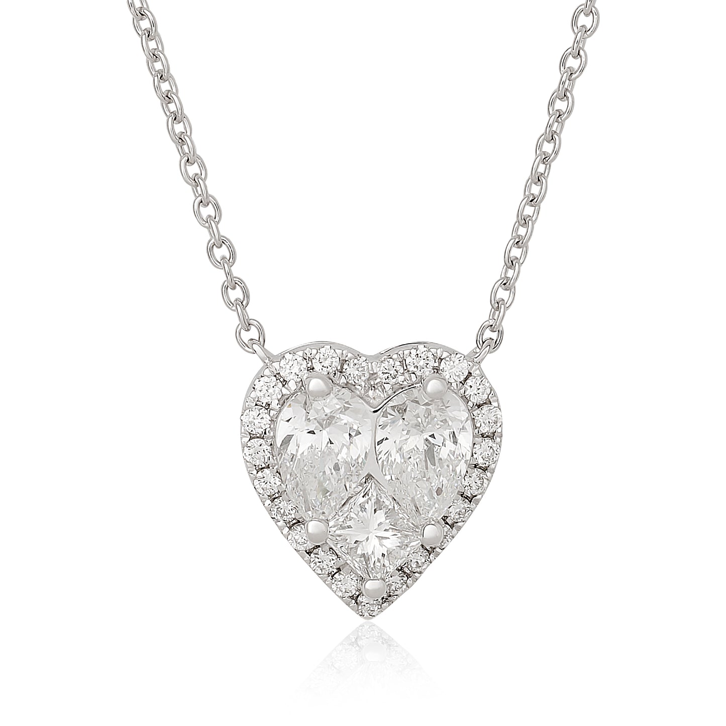 Diamond Illusion Heart Pendanrt