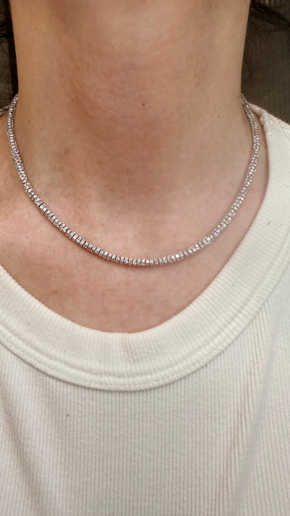 Lab Grown Diamond "Lucent" Eternity Necklace
