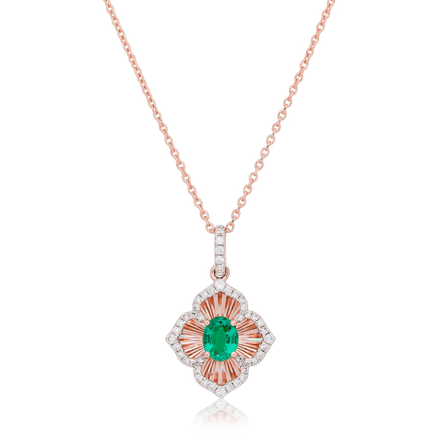 Emerald and Diamond Dreams Pendant