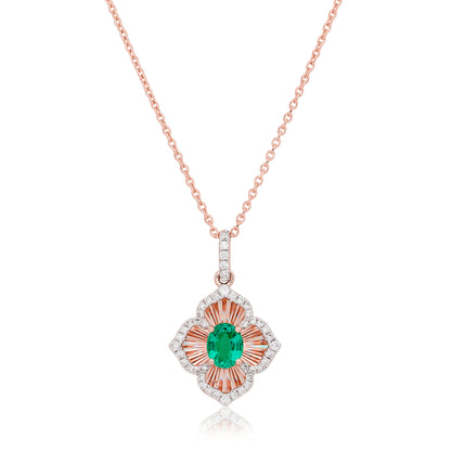 Emerald and Diamond Dreams Pendant