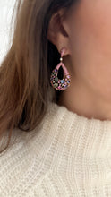 Load image into Gallery viewer, Rocky Mountain Multi Color Pear Shape Diamond Drop Earrings