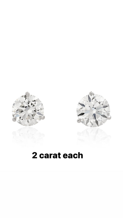 Lab Grown Diamond Studs-IGI Certified