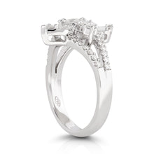 Load image into Gallery viewer, Mixed Cut Diamond Illusion Ring - Two